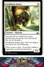 Magic the Gathering MTG Rivals of Ixalan Snubhorn Sentry #23 Buy 2 Get 1
