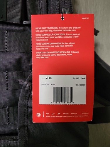Unisex Nike SB Skateboard SBRPM Backpack BA5971-069 Grey NWT - Picture 4 of 8
