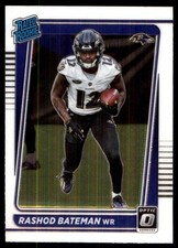 Rashod Bateman 2021 Donruss Optic #210 Ravens NFL READ FREE SHIP AutographDen
