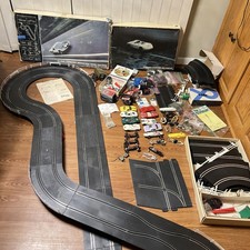 Vintage Strombecker Slot Car Road Racing Lot 2 Sets Cars Track Parts Accessories