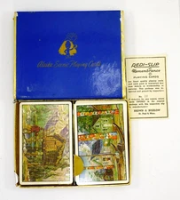 Vintage Brown & Bigelow Alaska Scenic Playing Cards 2 Decks 1 Sealed With Box