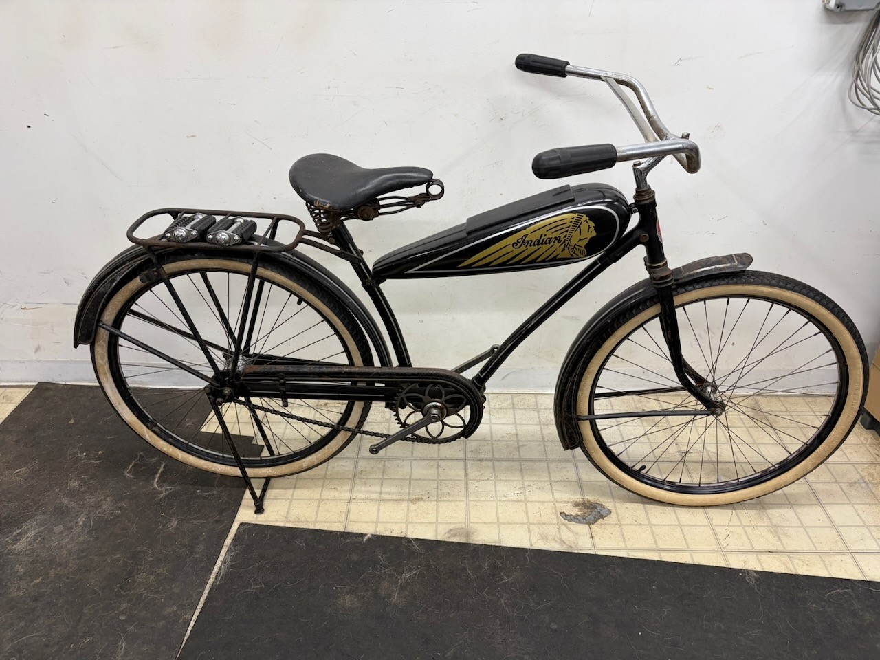 (Used) Prewar Antique Collectable! 1936 Indian 26" Mens Bicycle Rarest German Built! (6895.00 USD)
