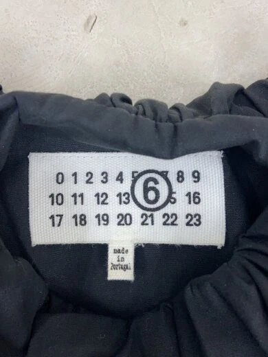 MAISON MARGIELA Abito MM6 Cotone popeline scollo raccolto 36 Cotone BLK S52DG0012