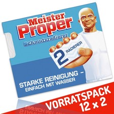12 x Meister Proper Schmutzradierer im 2er Pack Original Radierschwamm
