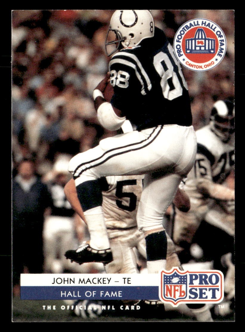 John Mackey #SC3 1992 Pro Set Football Hall of Fame Inductees