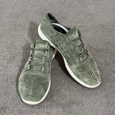 Under Armour Wms 7.5 Street Precision Mid Lux Sneaker Green Suede Lightweight 