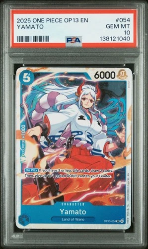 ONE PIECE JAPANESE CARRYING ON HIS WILL OP13-054 YAMATO PSA 10