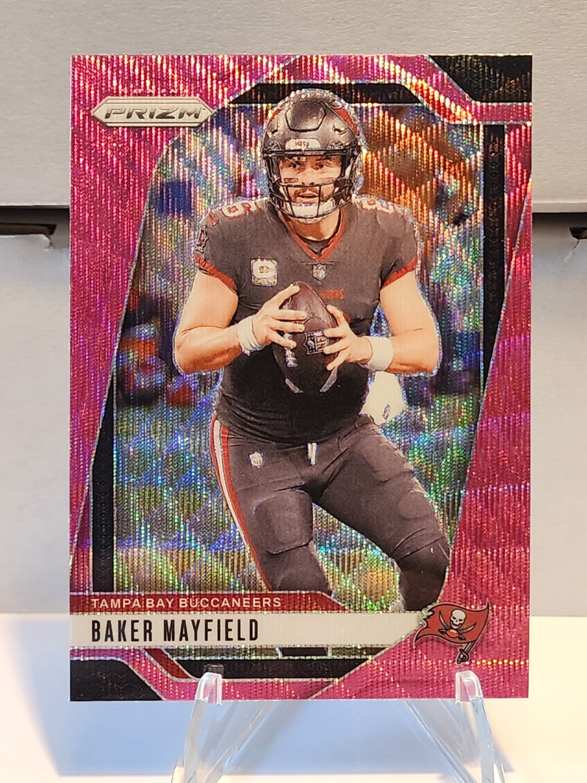 2024 Panini Prizm - Baker Mayfield #268 Pink Wave Prizm