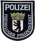 80er - 90er ! Berlin FREIWILLIGER POLIZEIDIENST gestickt Polizei Patch Abzeichen