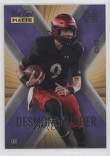 2022 Wild Card MATTE X-Plode Gold - Purple X 43/50 Desmond Ridder Rookie RC 3wu. rookie card picture