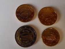 Irland  1 und 2 Euro , 20 und 50 Cent. Unz. aus Sammlung 2012