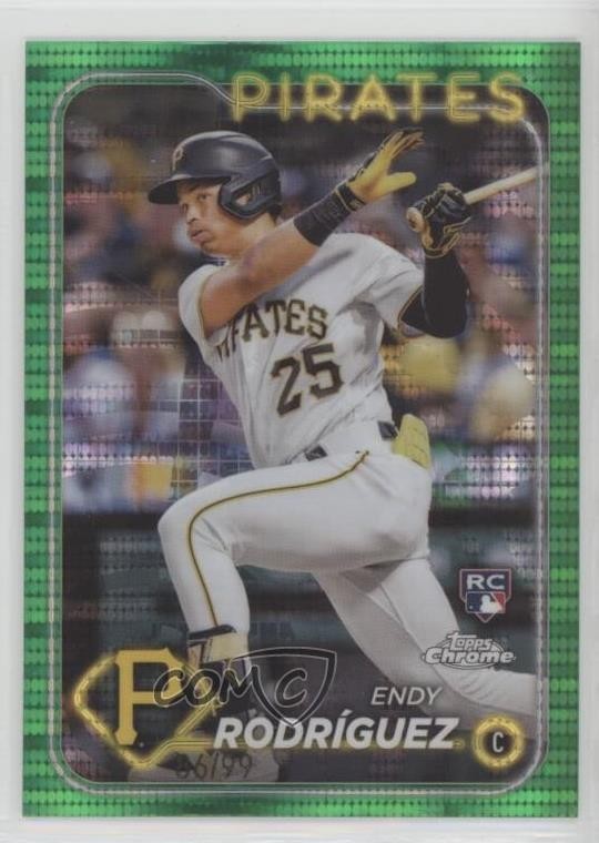 2024 Topps Chrome Green Sonar Refractor 6/99 Endy Rodriguez RodrÃguez #295 00er