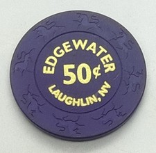 Edgewater Hotel & Casino $0.50 Chip Laughlin Nevada Unicorn Mold