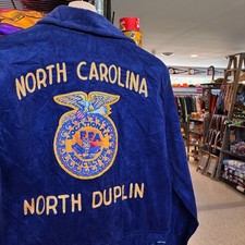 1970s Vintage FUTURE FARMERS OF AMERICA FFA North Carolina Corduroy Jacket