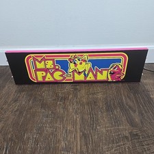 Arcade1Up Ms Pac-Man 40th Anniversary Stand UP Arcade Marquee & Speakers image