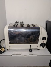 Dualit 4 Slice 2 + 2 Combi Toaster in Cream Working Condition with crumb tray