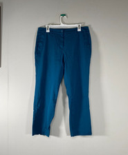 Talbots PETITE Curvy Dress Pants Women's 12P Mid Rise Blue Office Business