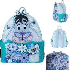Winnie The Pooh Floral Eeyore Cosplay Mini Backpack- Cute Floral Design 9x10.5in
