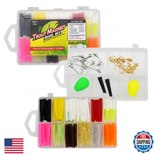 Trout Magnet Original 142 Pc Fishing Kit: 120 Grub Lures, Hooks, Floats for Trou