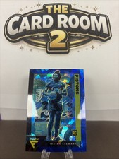 2020-21 Panini Flux Isaiah Stewart RC #234 Cracked Blue Ice Prizm Pistons