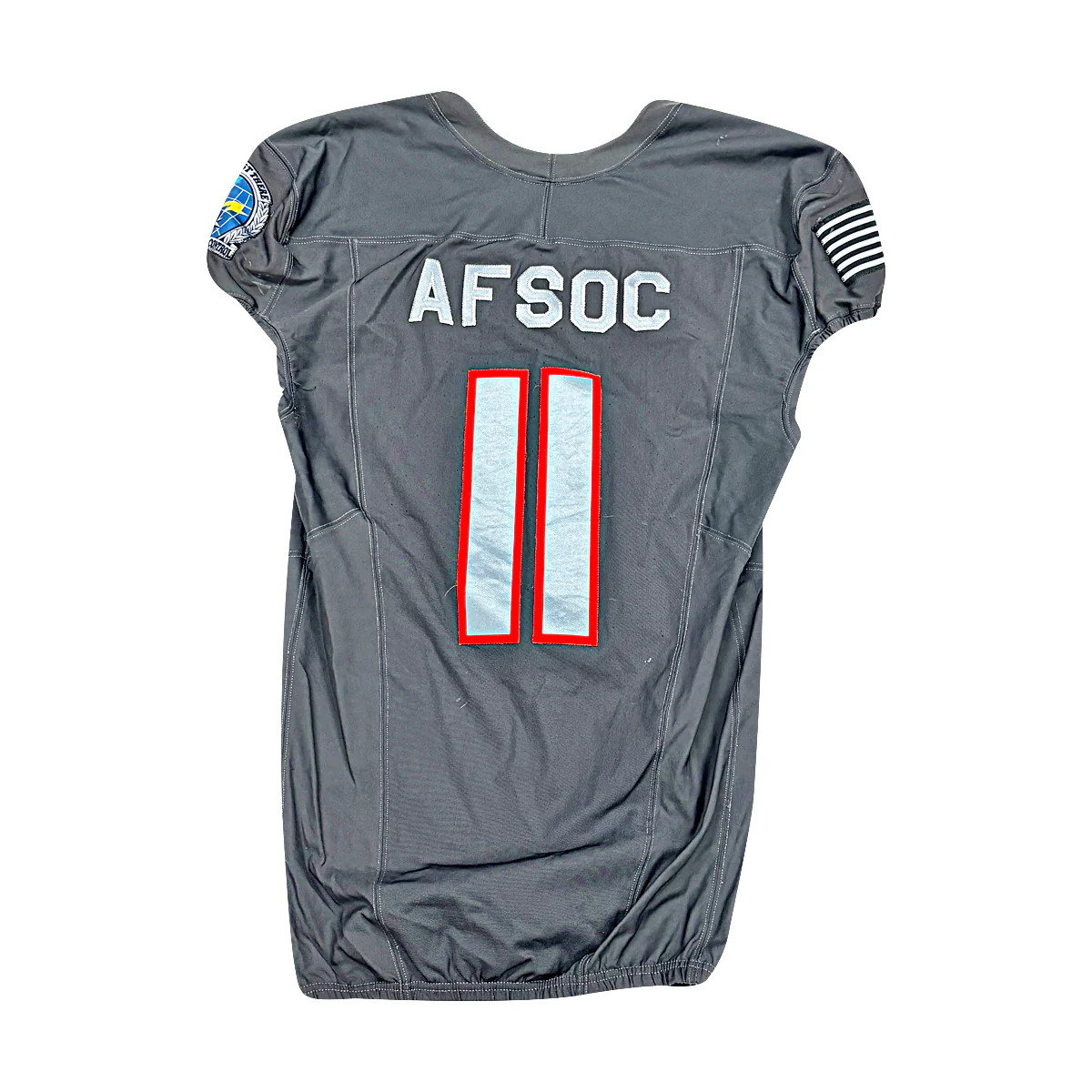 U.S. Air Force Academy 2024 Game Used Nike AFSOC Grey #11 Jersey