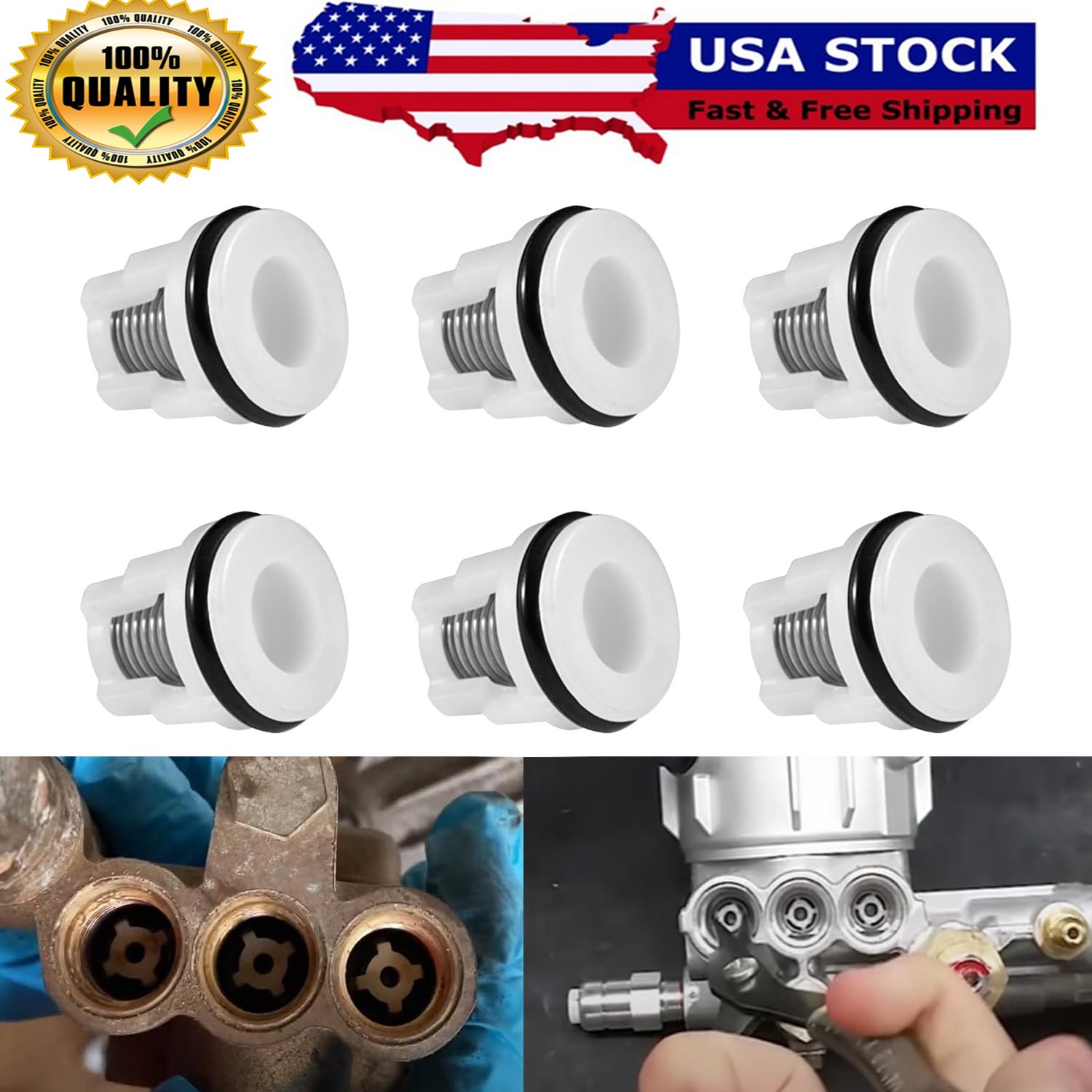 for Annovi Reverberi Pumps, AR2233 Replacement Pressure Washer Pumps Valve Kit