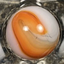Vtg Akro Agate Company Very Nice Corkscrew W Eyelashes .63 P13