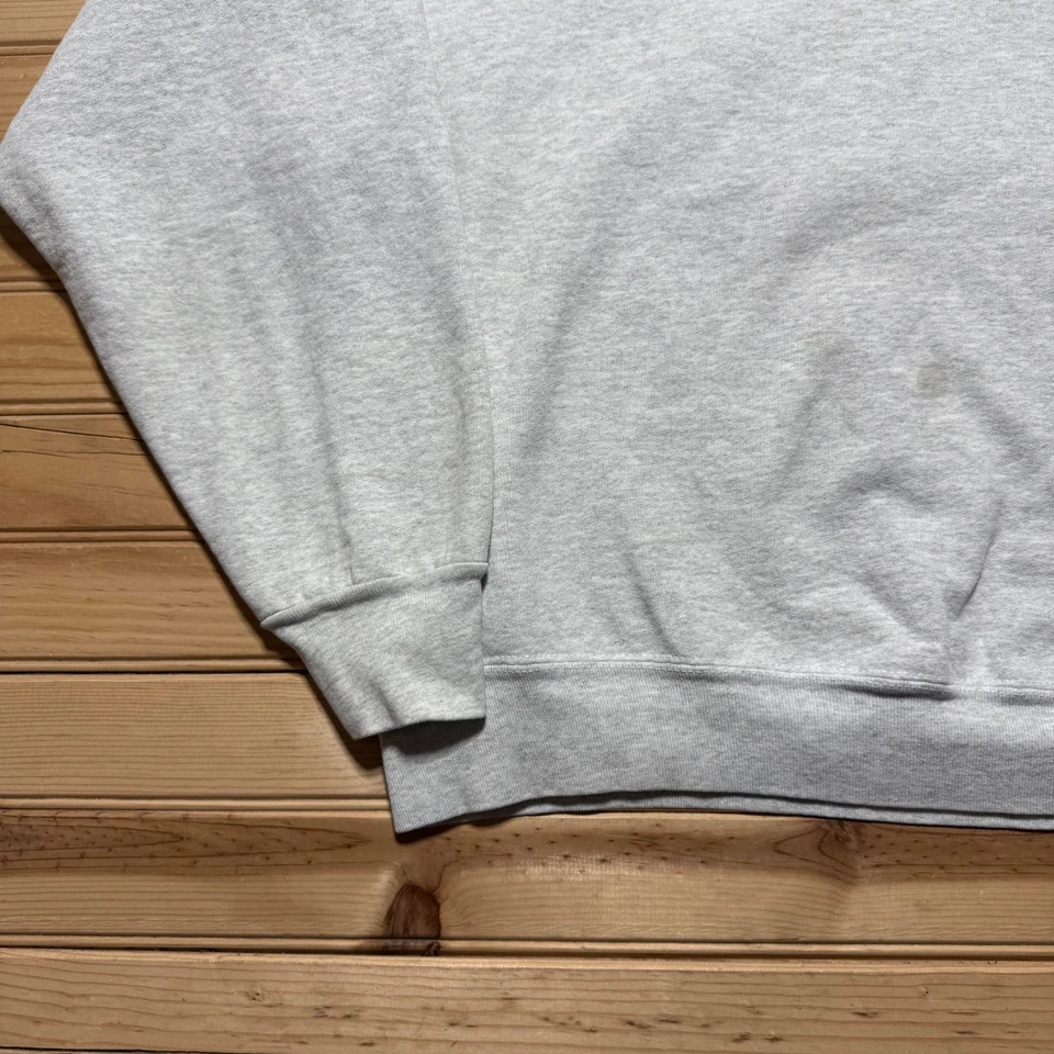 Винтажный 90-х пустой вересковый флис Crewneck пуловер толстовка сделано в США - большой - Изображение 3 из 4