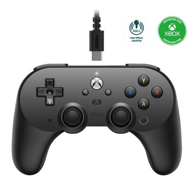 8BITDO Pro 2 wired Gaming Controller Schwarz für Xbox Series X, S, One, PC