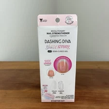 Dashing Diva Glaze Strong Semi-Cured Gel Starter Kit Nail Strips & Mini LED Lamp