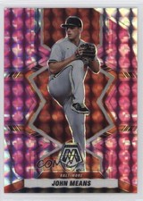 2022 Panini Mosaic Pink Camo Mosaic Prizm John Means #15 10cj