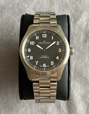 Hamilton Engineered Garments Khaki Field Titanium 36mm Watch Limited JPN Box Set