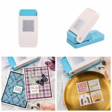 Large Square Postage Stamp Punch Craft Punch for Paper Crafting Scrapbooking