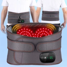 Electric Infrared Heating Belt Back Lumbar Waist Massage Vibration Heating Pad