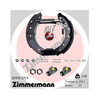 Bremsbackensatz Hinten Vormontiert Mit Radbremszylinder Zimmermann 20990.129.9