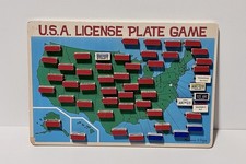 Melissa Doug Flip To Win U.s.a. License Plate Travel Game Wooden Road Trip Melissa Doug Flip To Win U.s.a. License Plate Travel Game Wooden Road Trip