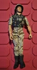 Vtg 1990s G.I. Joe Camouflage Military Action Figure Articulated Joins.