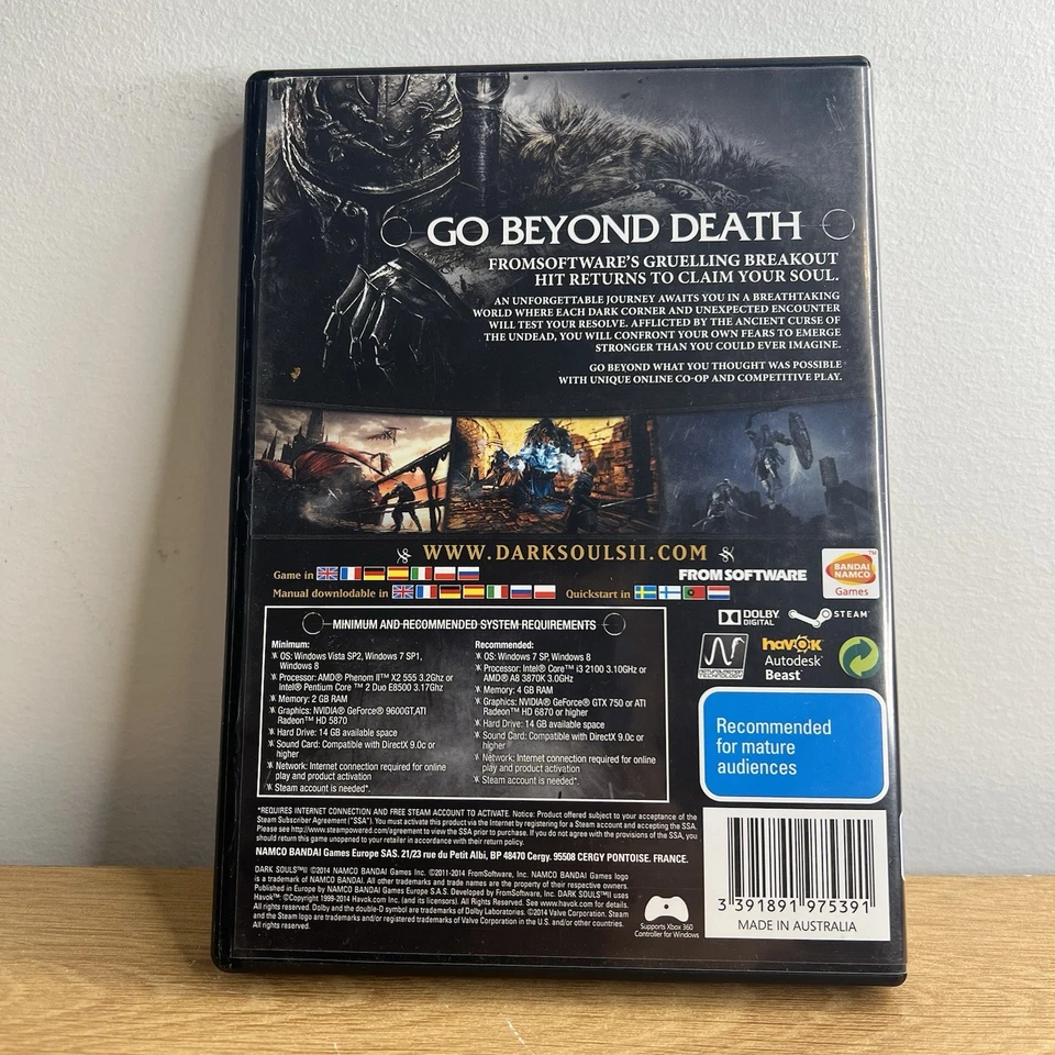 PC DARK SOULS II 2 VIDEOGAME VIDEO GAME FREE POSTAGE - Image 2 of 4