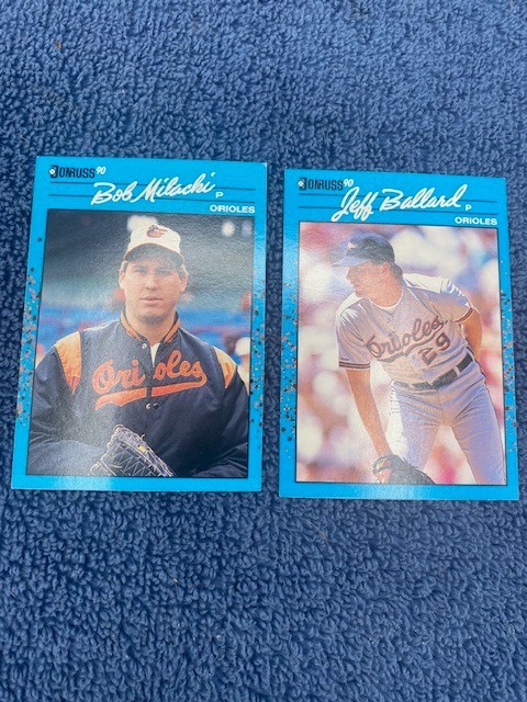 Donruss 1990 Lot of 2 Baltimore Orioles Baseball Cards