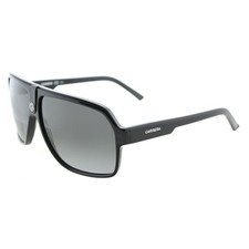 Carrera 33/S 807 PT Black Plastic Aviator Sunglasses Grey Gradient Lens