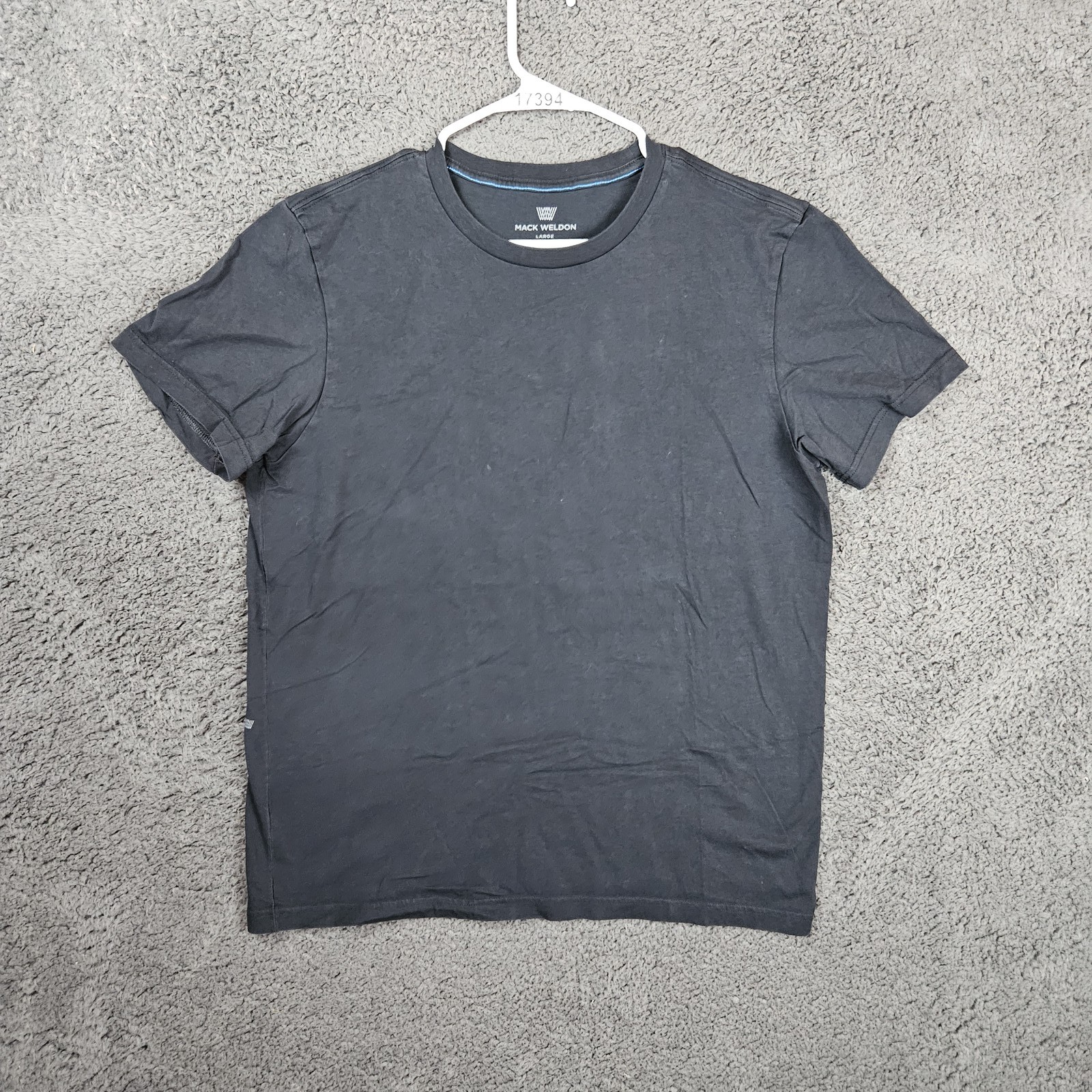 Mack Weldon T-Shirt Mens Medium Pima Cotton Crew Neck Tee Dark Gray Short Sleeve