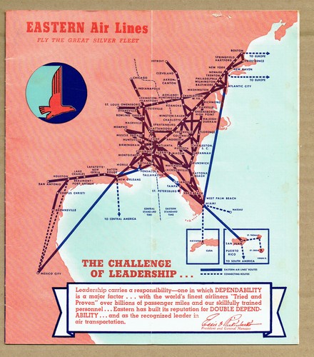 1948 EASTERN AIRLINES UND BOAC BROSCHÜREN, TICKETS, POSTKARTEN & ANDERE ARTIKEL - Bild 6 von 12