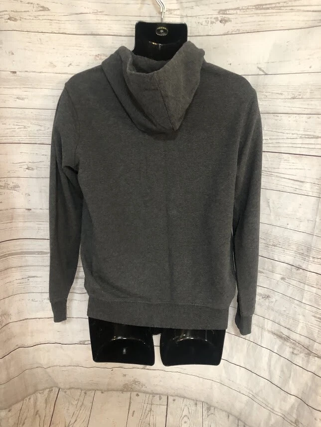 Sudadera con capucha Galaxy by Harvic para hombre cremallera completa gris mezcla de algodón talla M mediana Foto 3 de 4