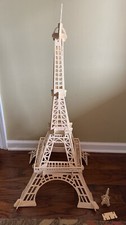 Simple 3D Wooden Puzzle Eiffel Tower. 37 3/4 in Tall