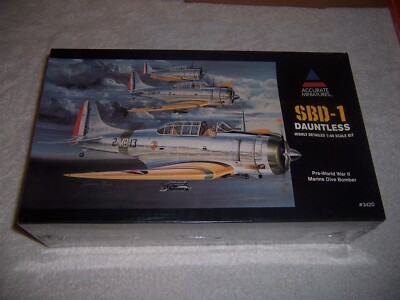 SBD-1 Dauntless 1:48 Scale Model Kit airplane 3420 Accurate Miniatures