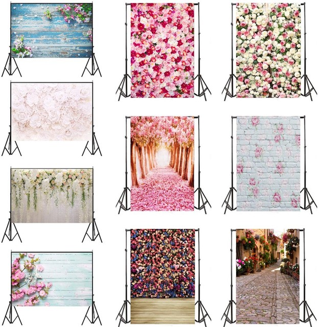 5x7ft Vinyl White Wood Floor Wall Backdrop Studio Photography