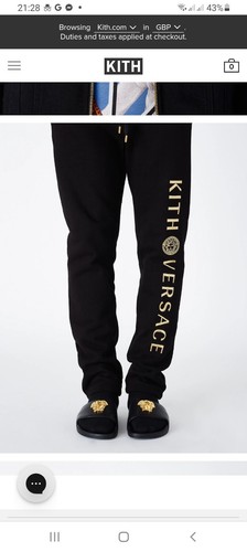 Versace X KITH Mens Joggers / Tracksuit Bottoms / Lounge Pants Size XS  - Picture 15 of 15