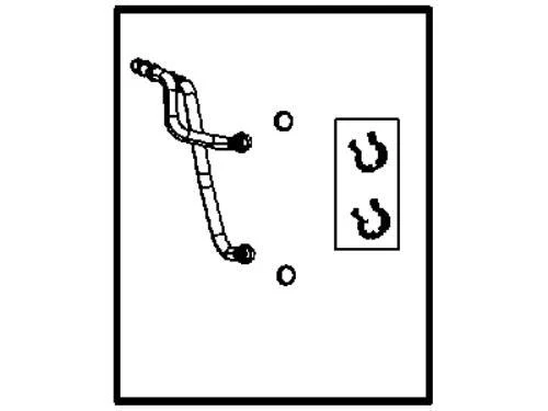 New OEM Mopar Heater Core Tube For 11-23 Dodge Durango Grand Cherokee 68079485AA - Image 3 of 4