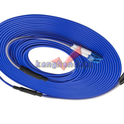 Armored Single-mode LC to ST UPC Duplex Fiber Optic Cable 9/125 Patch Cord 20m