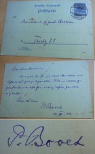 Ref. Theologian Paul BOVET (1872-1943): PK FRANKFURT a.M. 1900 &rarr; Charles Correvon